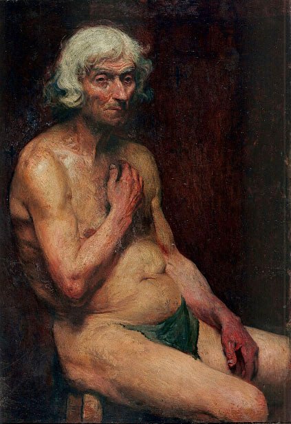 Old man sitting av Eliseu Visconti