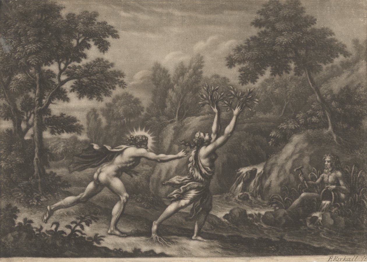 Apollo och Daphne av Elisha Kirkall