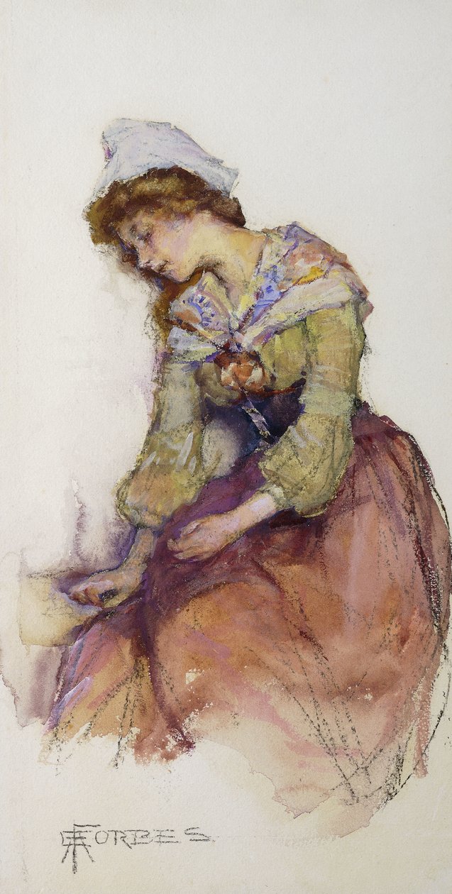 Idle ögonblick, av Elizabeth Adela Stanhope Forbes