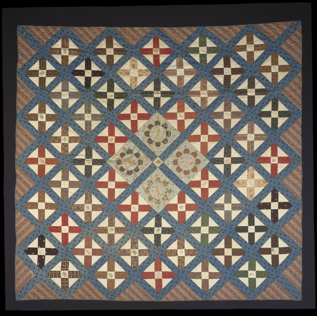 Styckverk Autograf Cross Friendship Quilt av Elizabeth C. Loudenslager