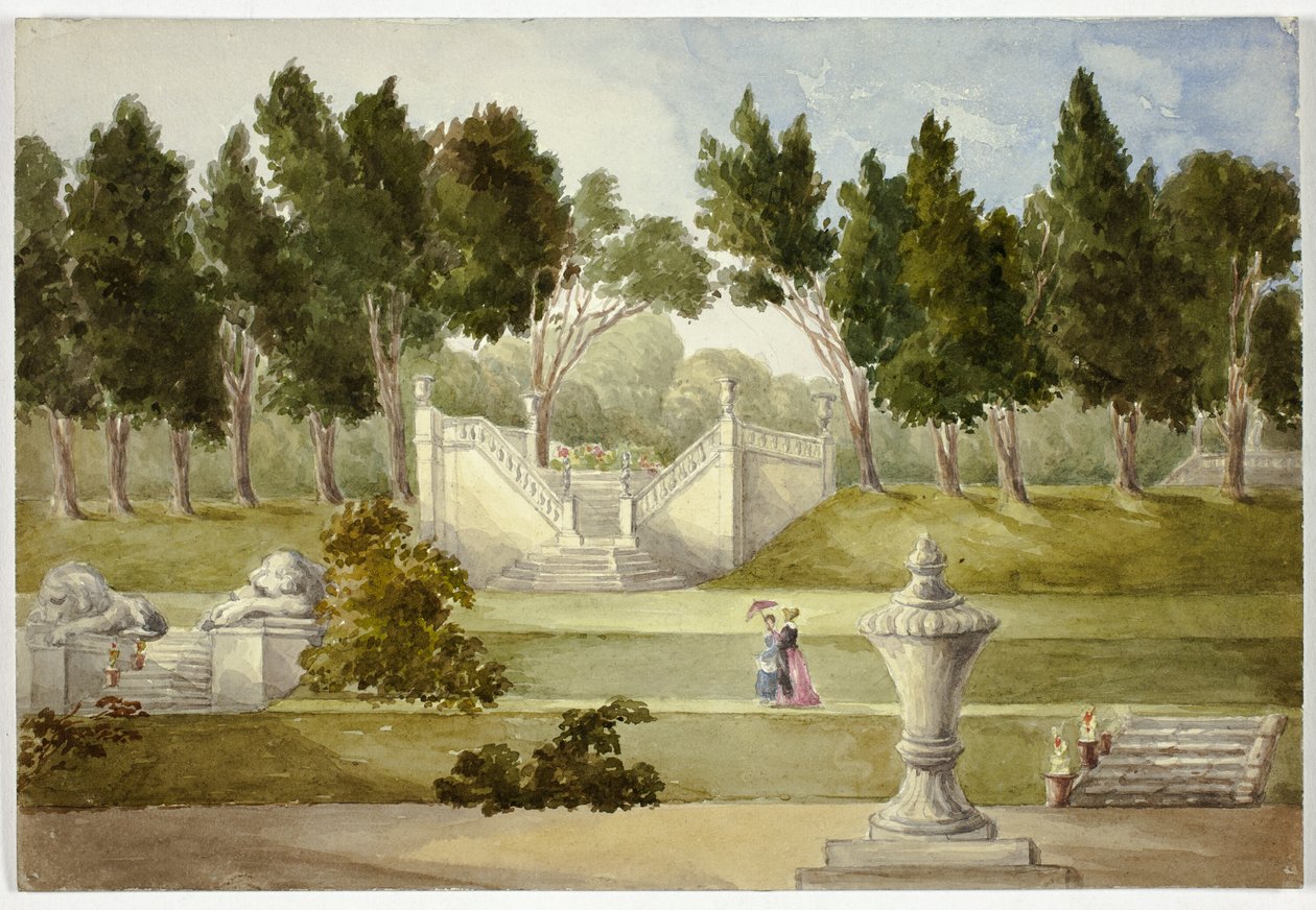 Trädgård i Clifton Hall av Elizabeth Murray