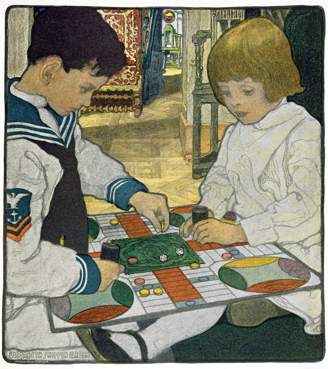 En regnig eftermiddag av Elizabeth Shippen Green