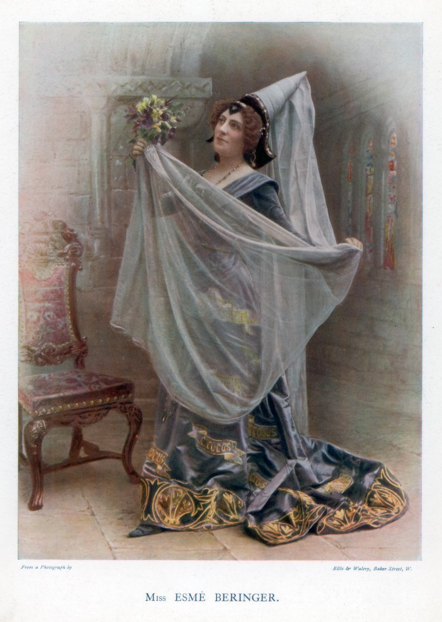 Esme Beringer, brittisk skådespelerska, 1901. av Ellis and Walery