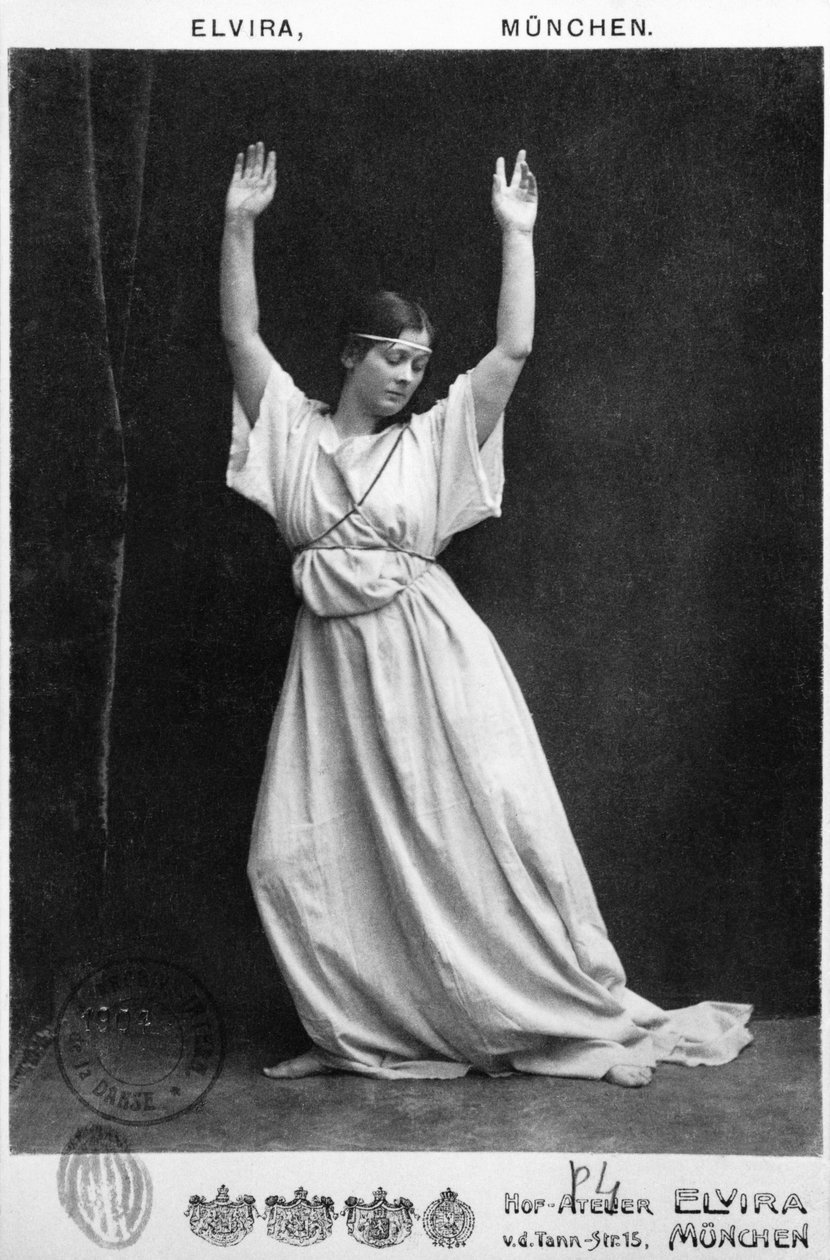 Isadora Duncan (1877-1927) c.1903-04 av Elvira Studio
