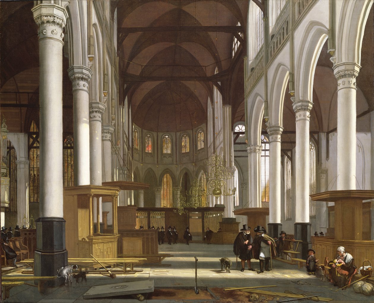 Kyrkans interiör av Emanuel de Witte