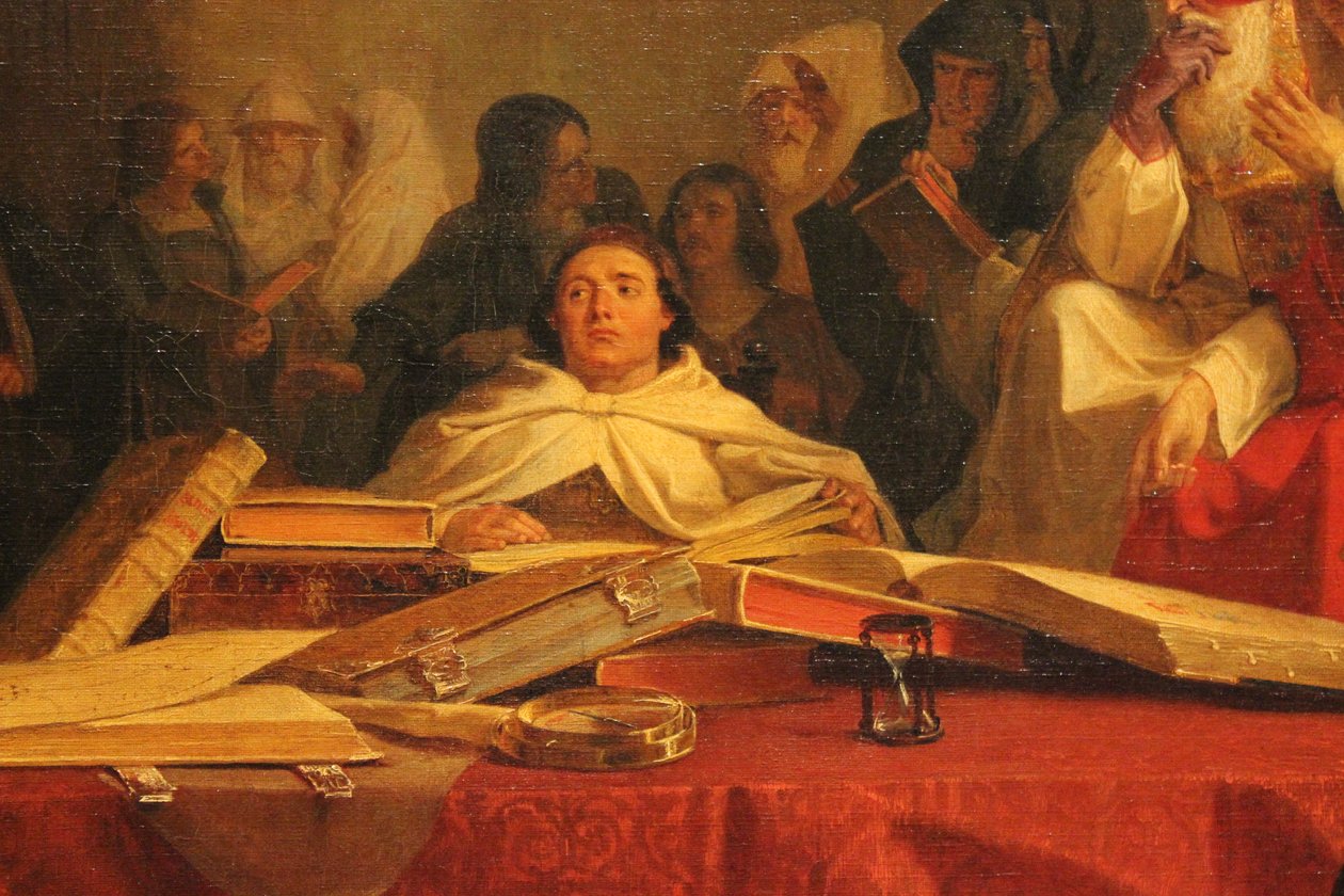 Christophe Colomb devant le conseil de Salamanque av Emanuel Gottlieb Leutze