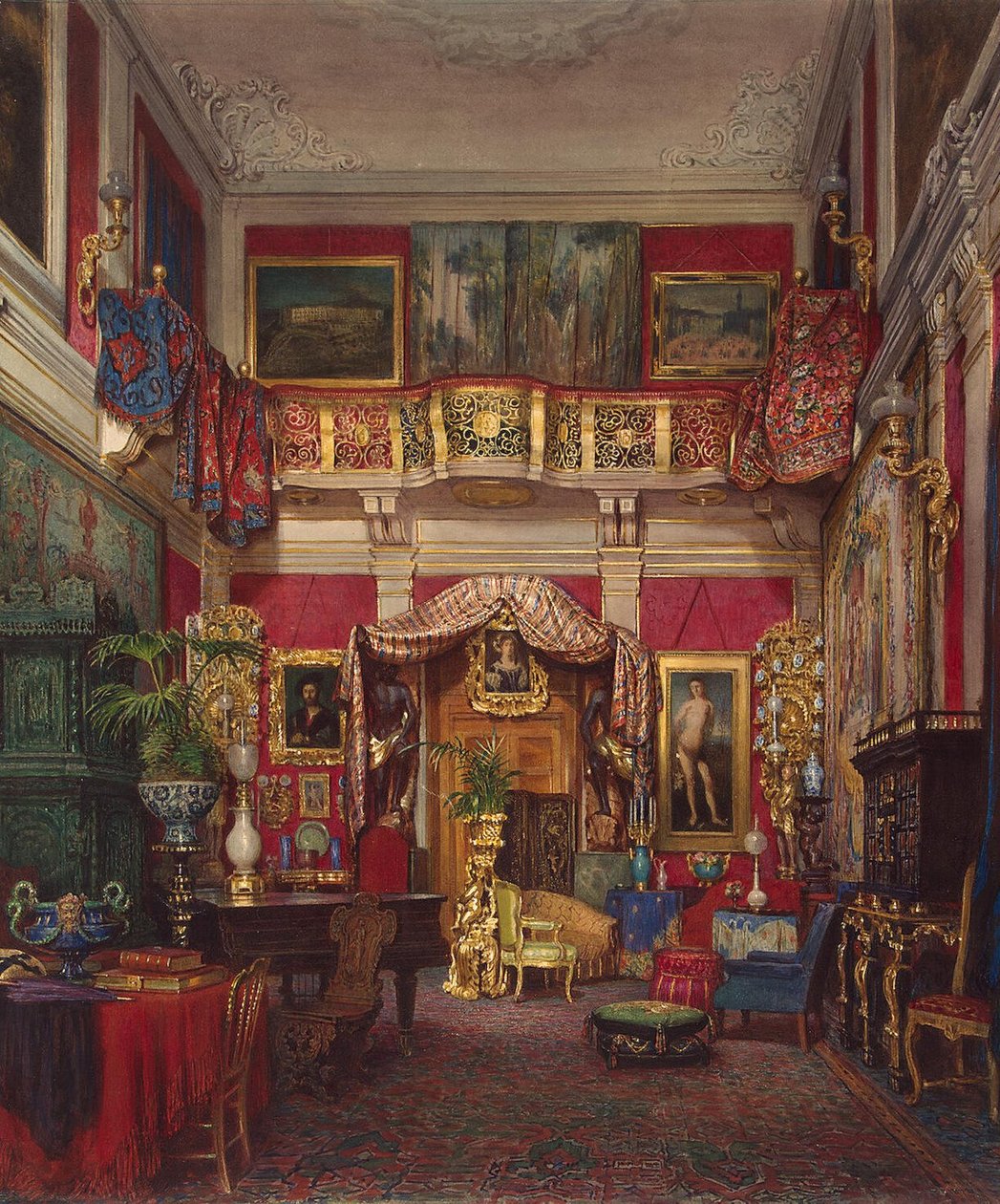 Rum i Villa di Quarto, nära Florens av Emanuel Stöckler