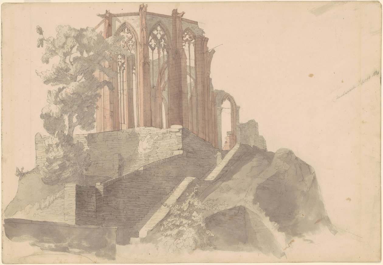 Katedralruinerna, Bacharach av Emanuel Gottlieb Leutze