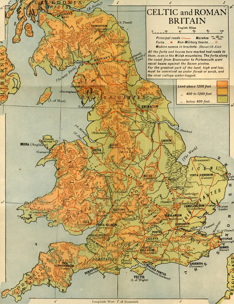 Keltiska och romerska Storbritannien, 1926. av Emery Walker