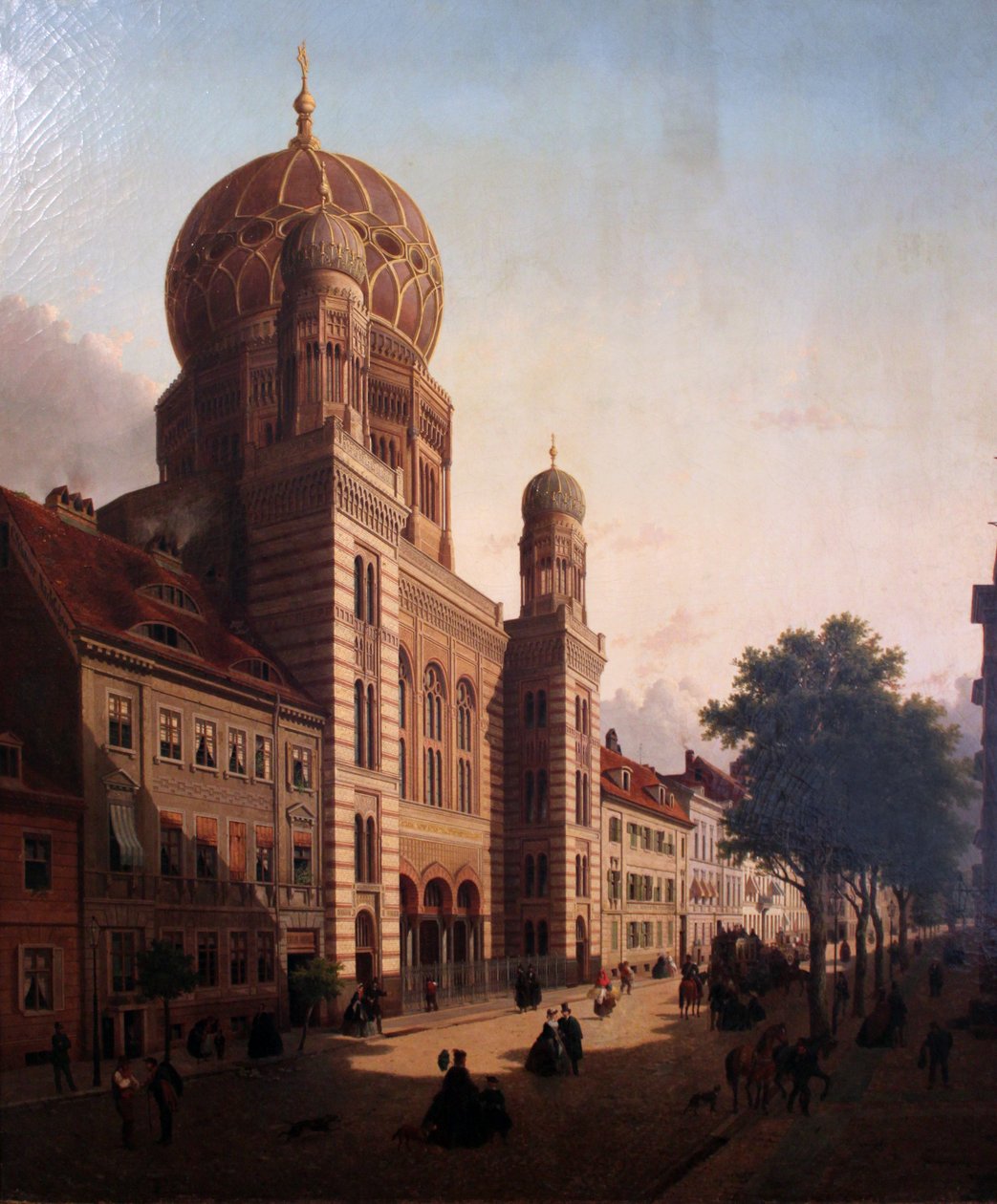 Den nya synagogan på Oranienburger Strasse av Emil Pierre Joseph de Cauwer