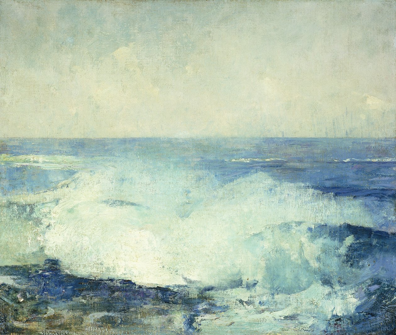 Kraschande vågor av Emil Carlsen