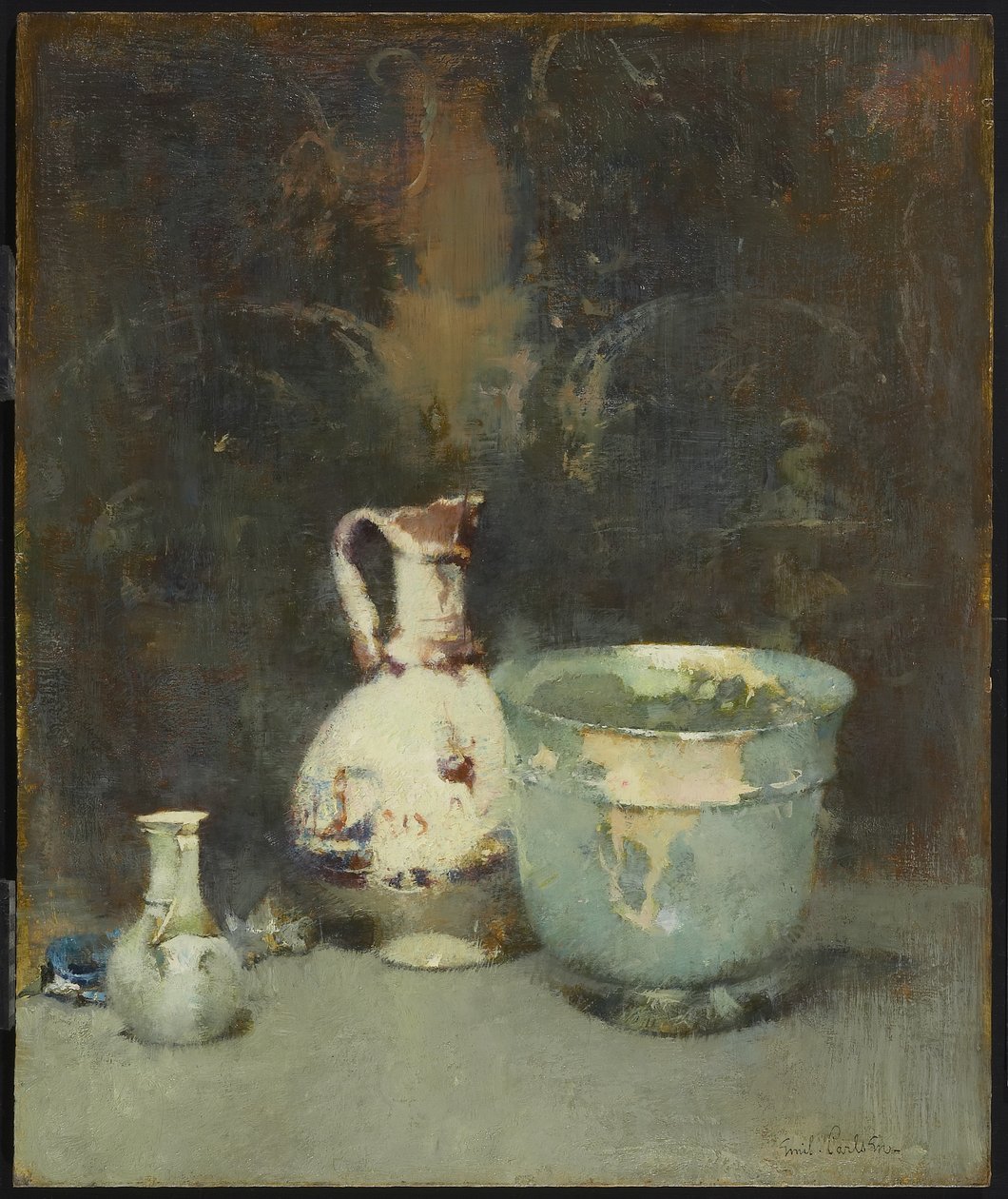 Romersk skål, ca 1920 av Emil Carlsen