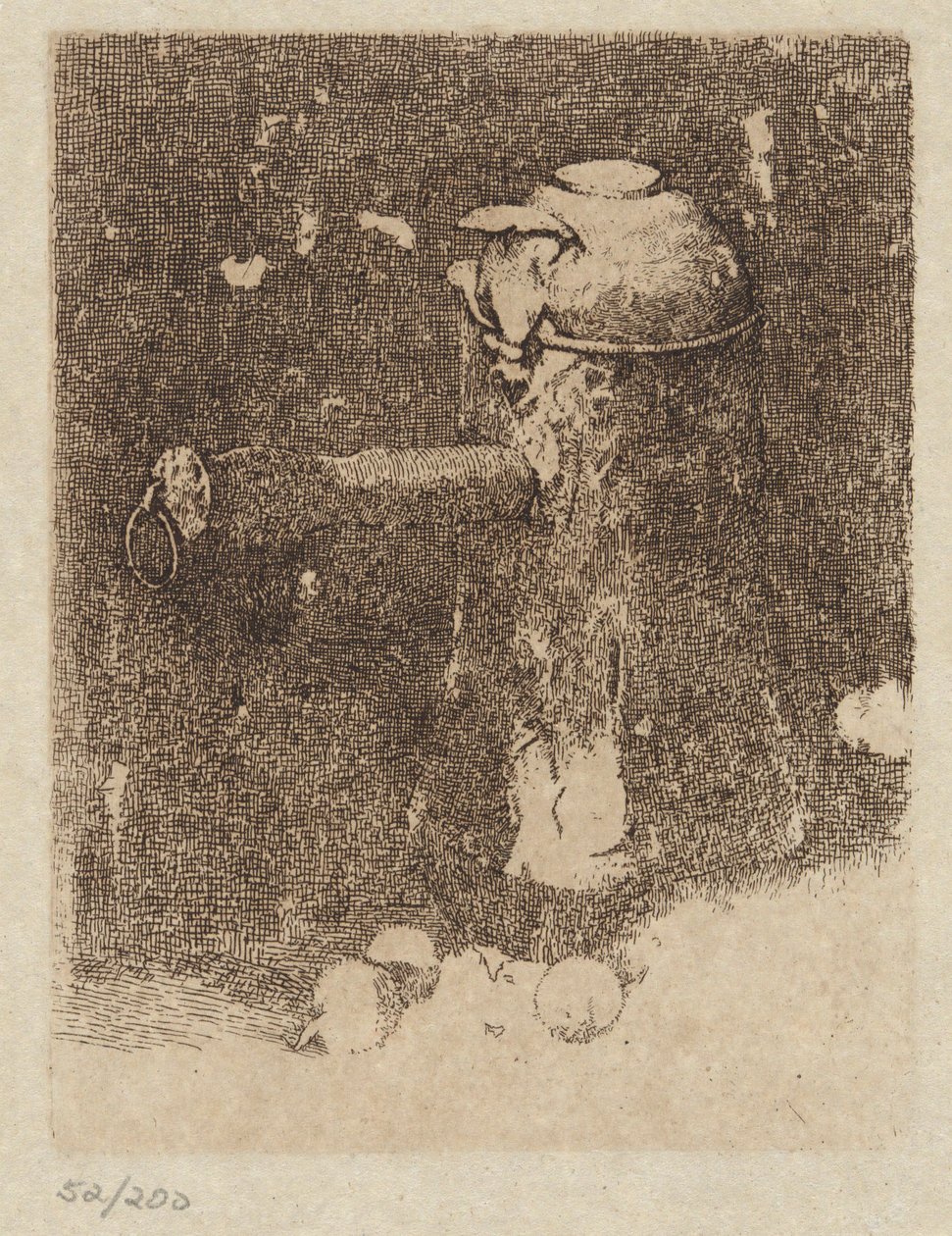 Stilleben med koppar och lök av Emil Carlsen