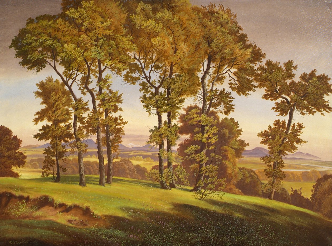 landskap med träd av Emil Ernst Heinsdorff