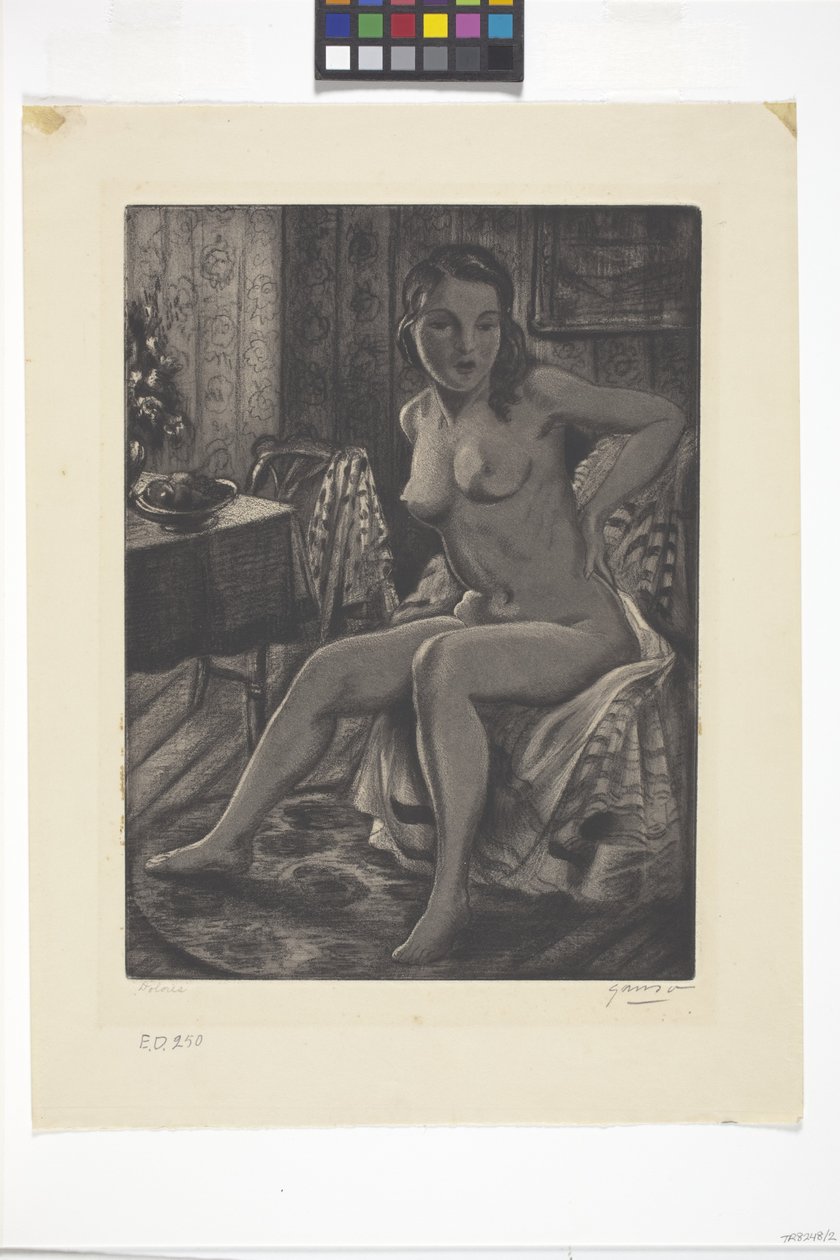 Dolores (akvatint) av Emil Ganso