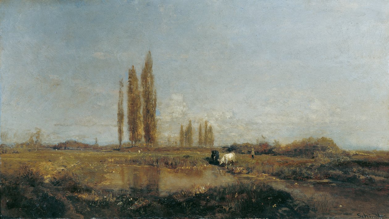 På Thaya nära Lundenburg av Emil Jakob Schindler