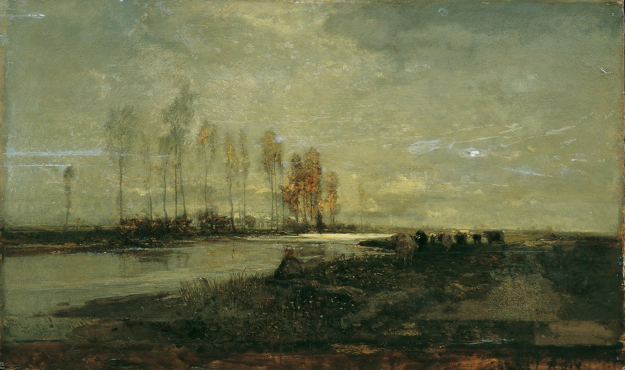 På Thaya nära Lundenburg II av Emil Jakob Schindler