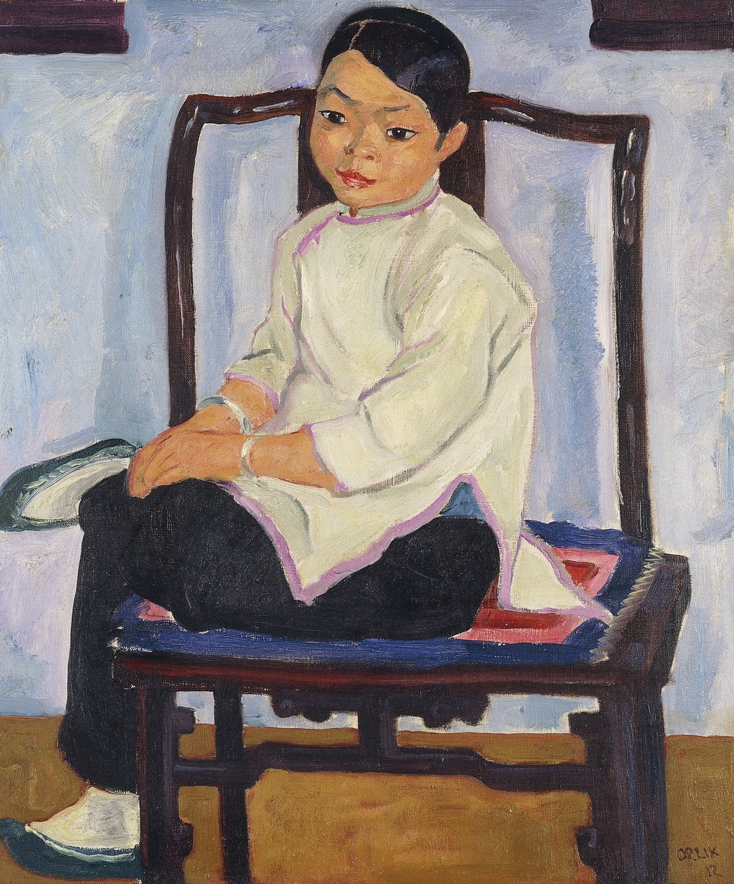 Kinesisk flicka; Kinesisk flicka, 1912 av Emil Orlik