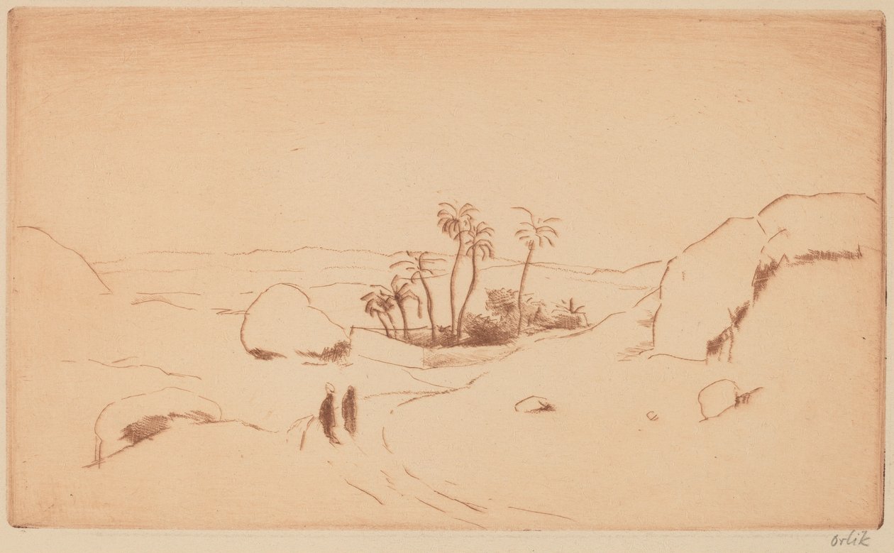 Oas i öknen av Emil Orlik
