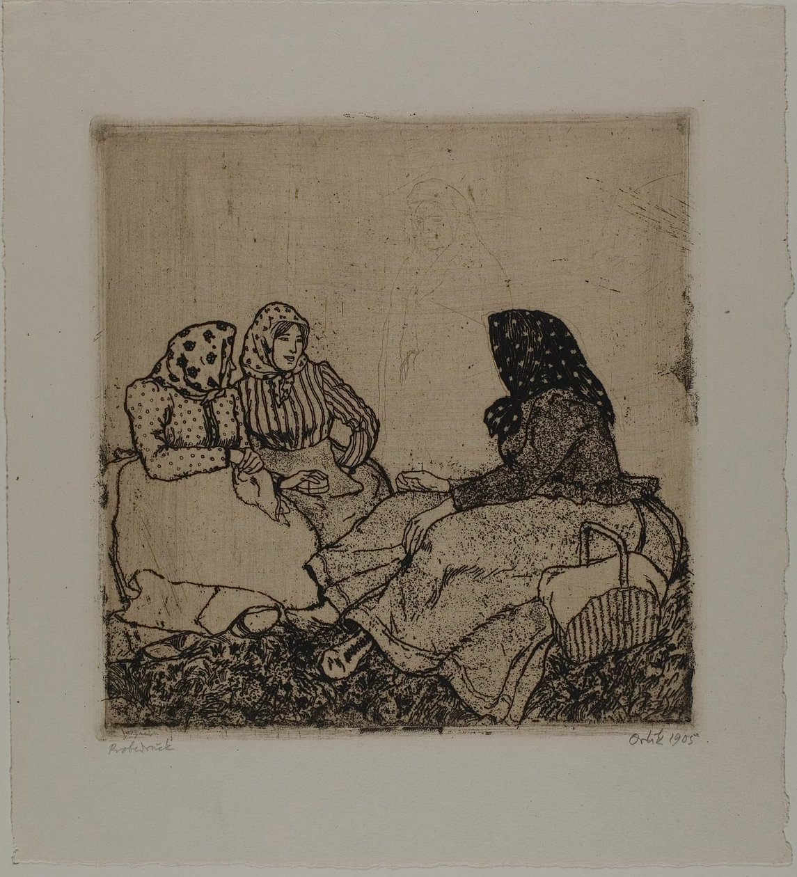 Tre kvinnor av Emil Orlik