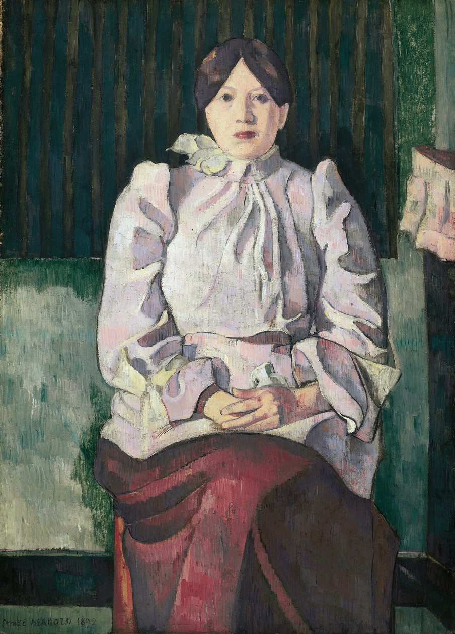 Porträtt av Marie Lemasson av Emile Bernard