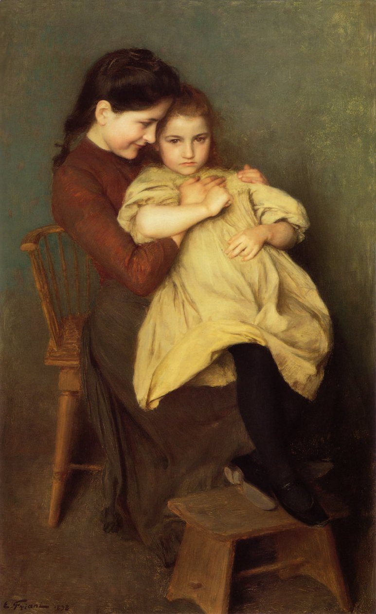  Chagrin dEnfantnEnglish: A Childs Dissapointmentn:  n av Emile Friant