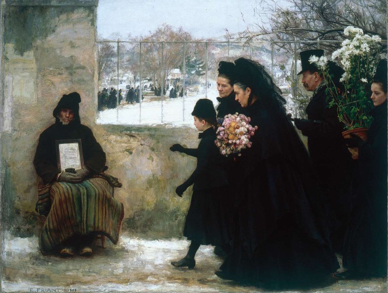  La ToussaintnEnglish: All Saints Dayn:   n av Emile Friant