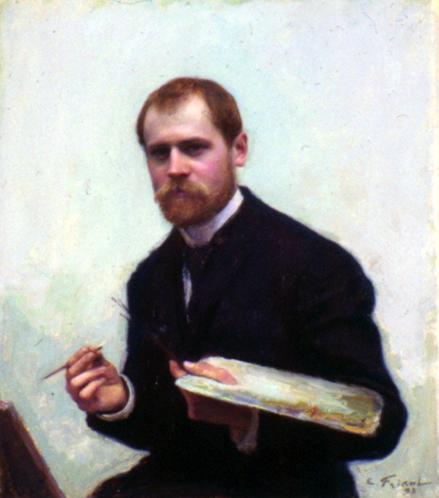 Self-portrait av Emile Friant