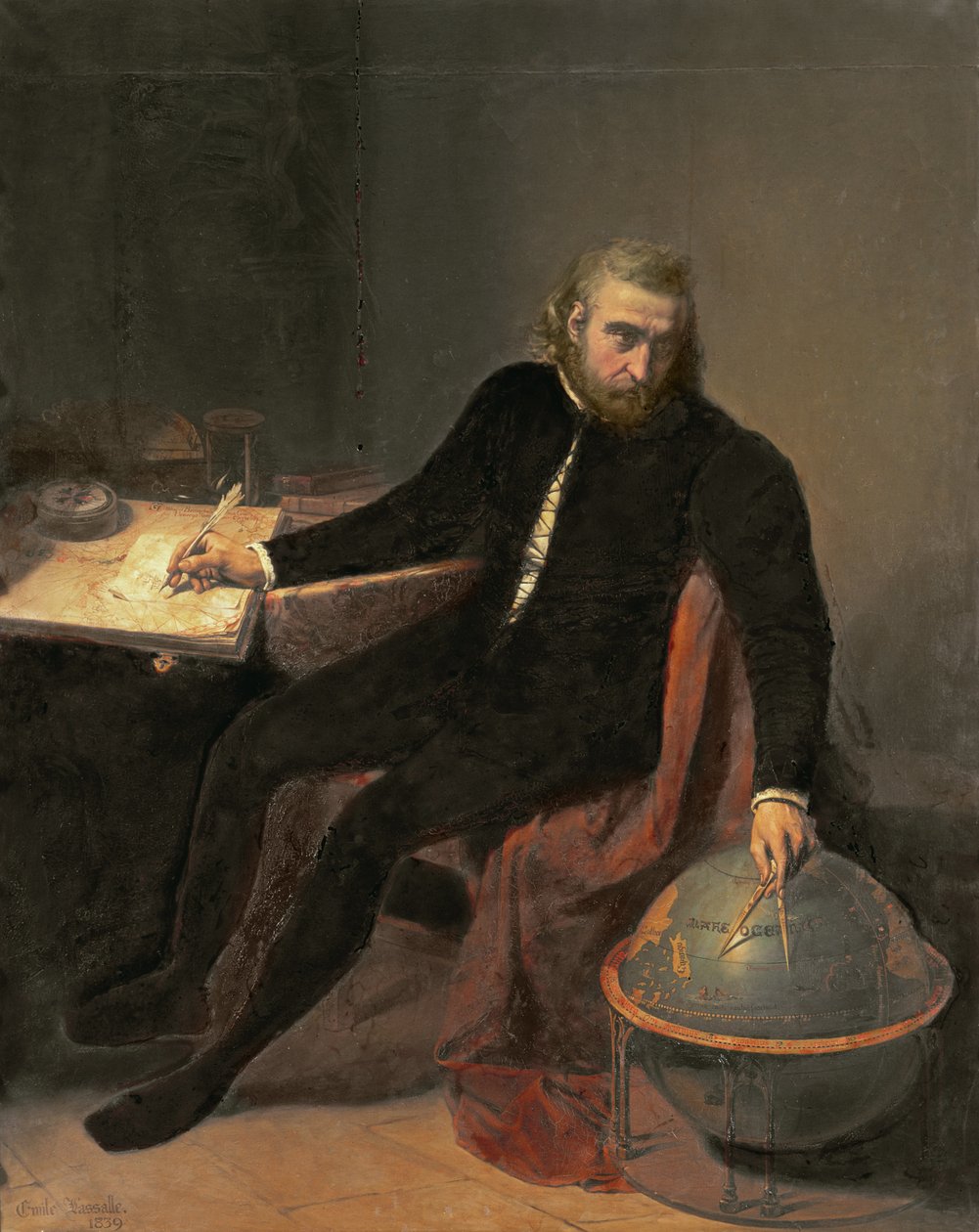 Christofer Columbus, 1839 av Emile Lassalle