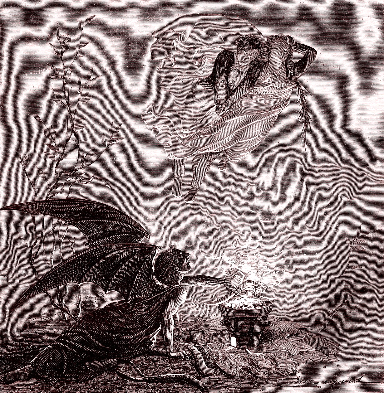 Självmordet. 1834 (gravyr) av Emile Antoine Bayard