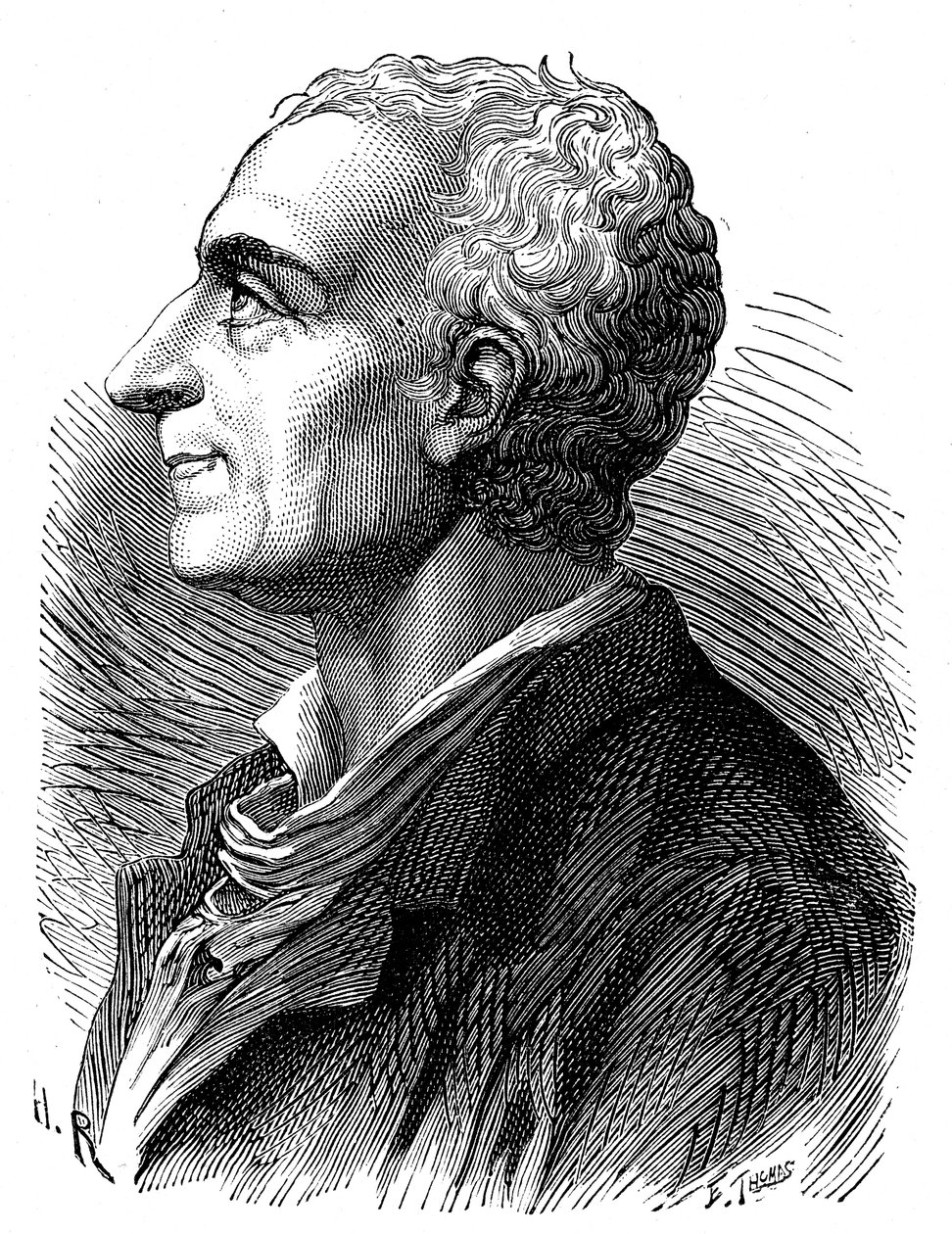 Porträtt av Montesquieu av Émile Bayard