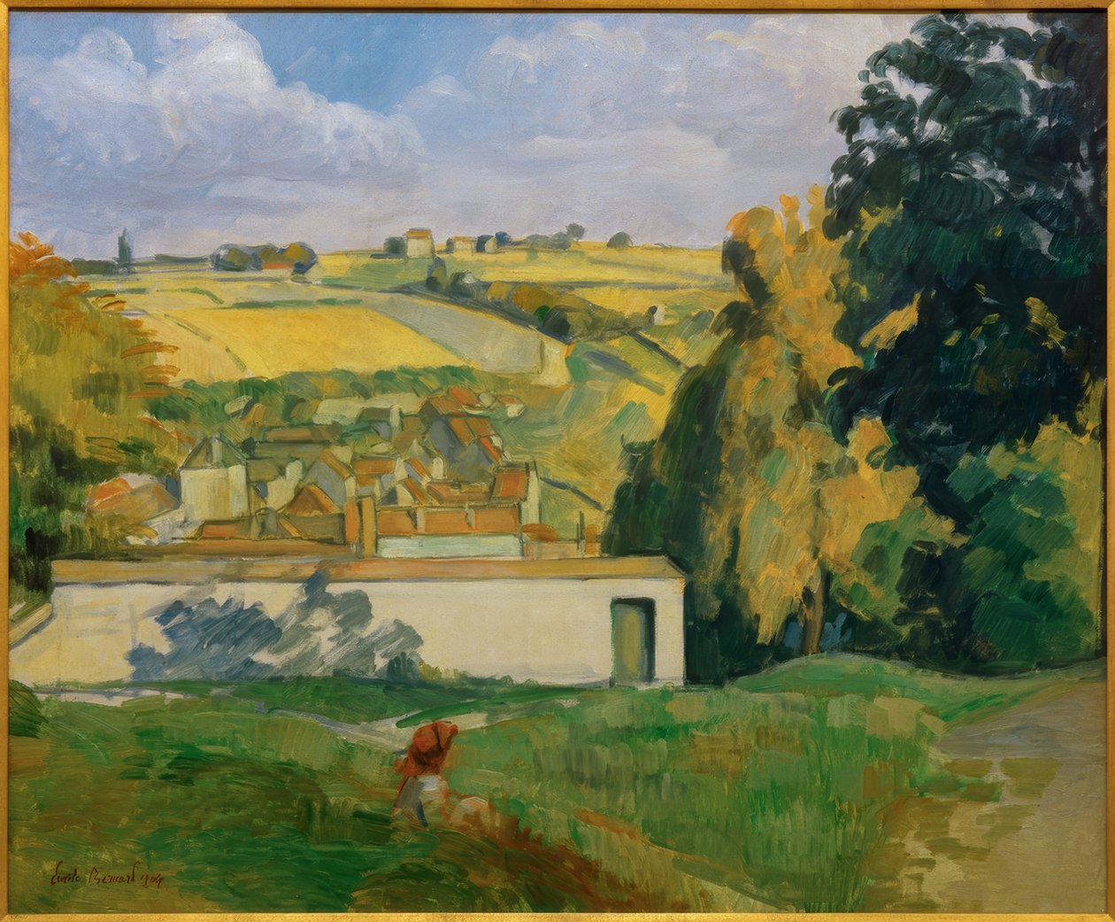 Utsikt från en kulle på Tonnerre av Emile Bernard