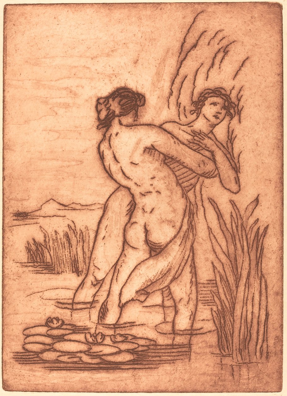 Par som står i vatten av Emile Bernard