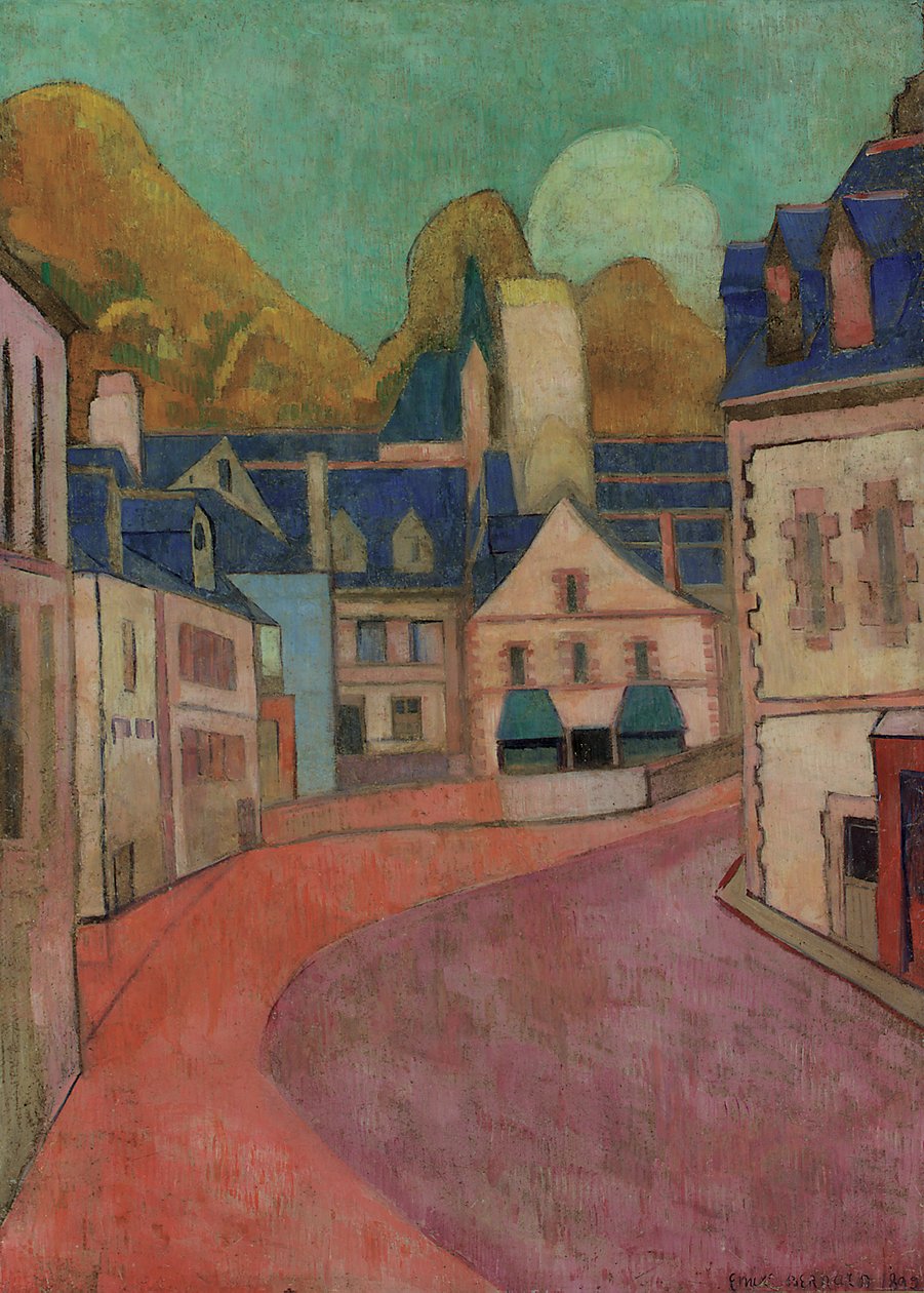 Rue Rose, Pont-Aven, 1892 av Emile Bernard