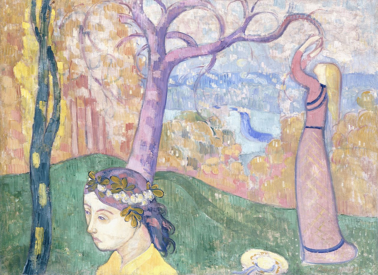 Madeleine i kärlekens skog, 1892 av Emile Bernard