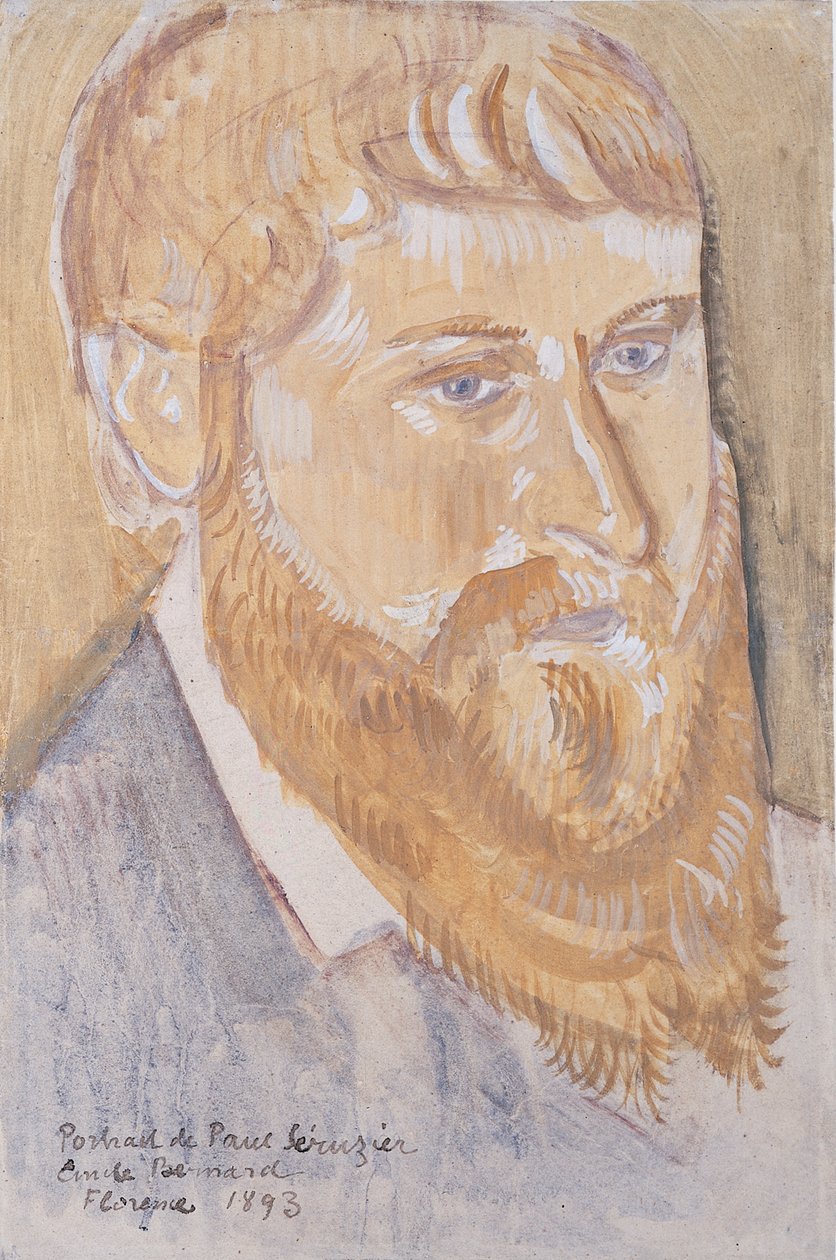 Porträtt av Paul Serusier, 1893 av Emile Bernard