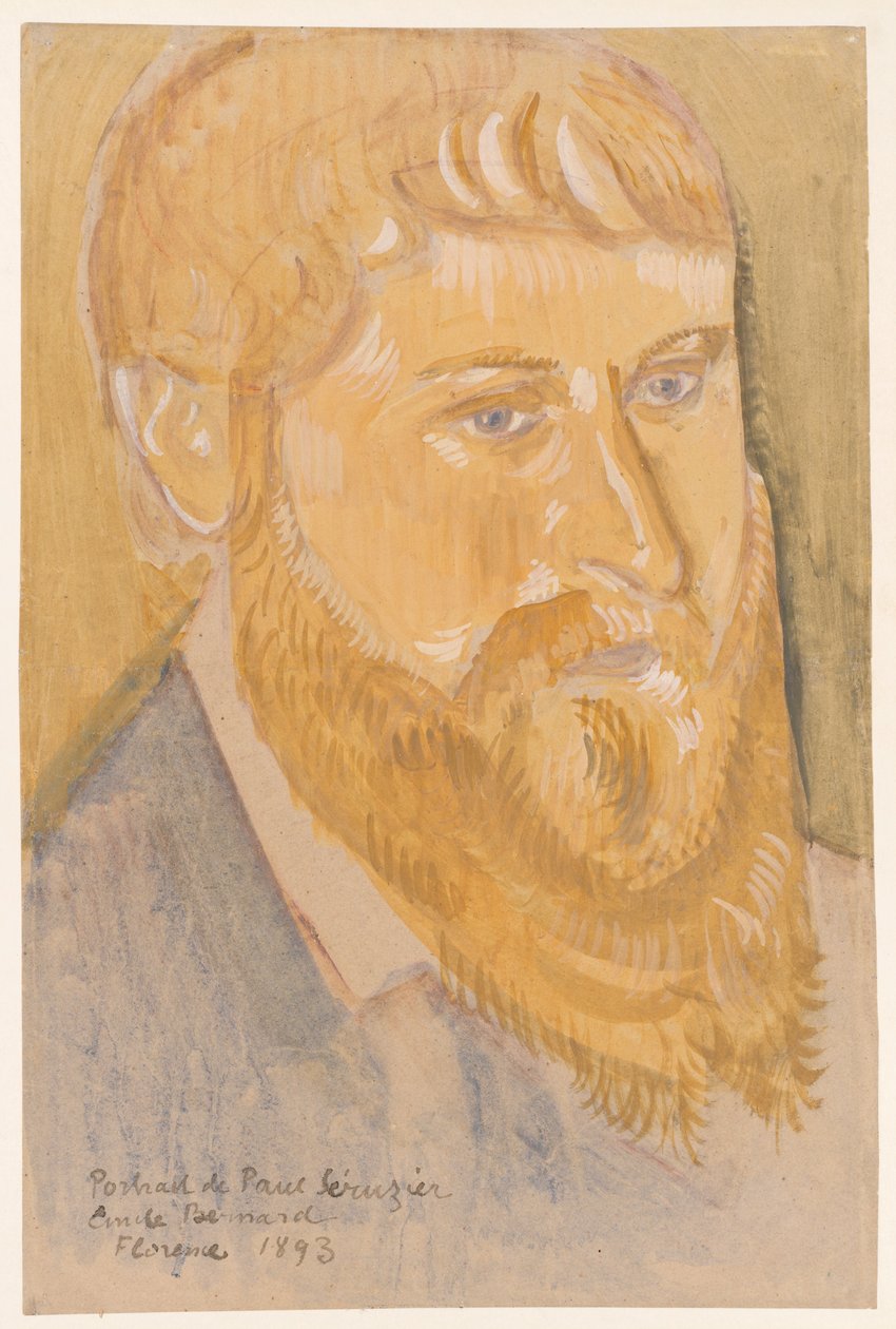Porträtt av Paul Sérusier av Emile Bernard