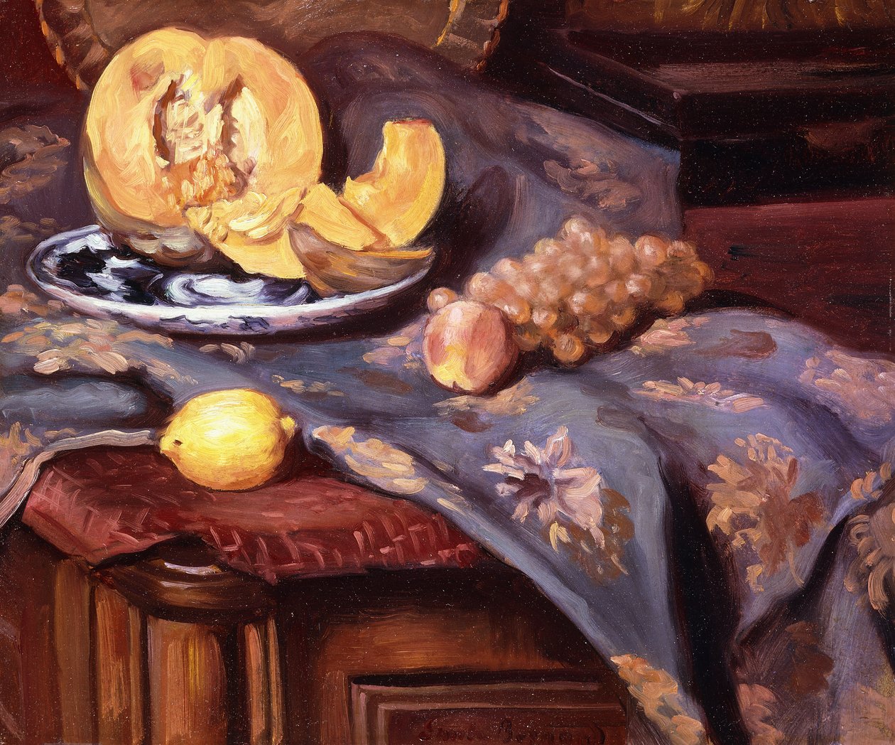 Fortfarande liv; Nature Morte, av Emile Bernard
