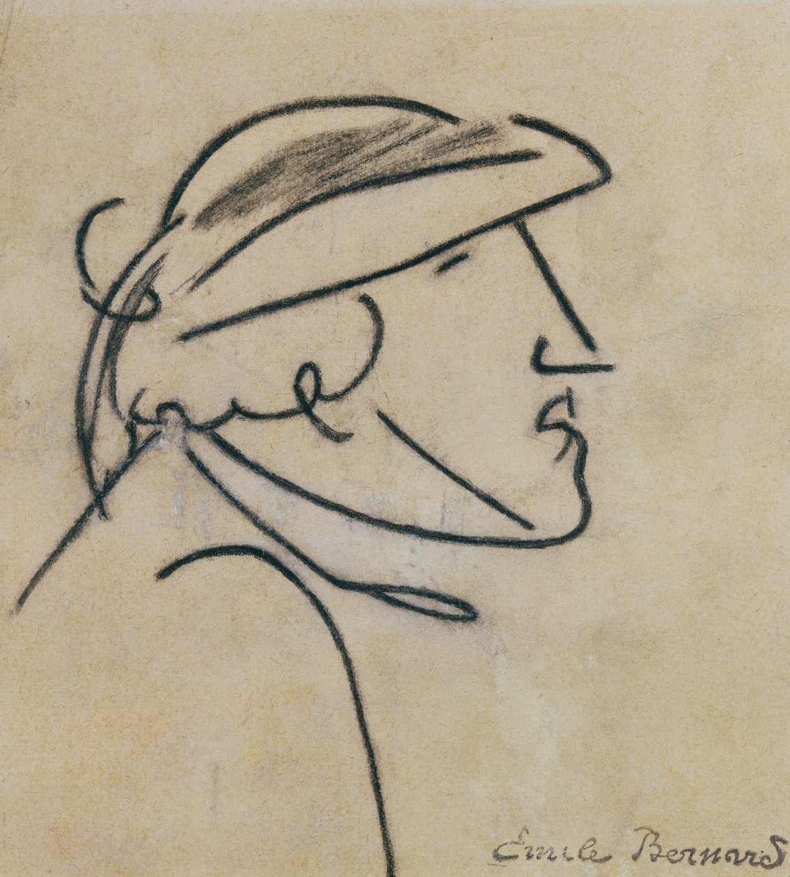 Studie av en breton man av Emile Bernard