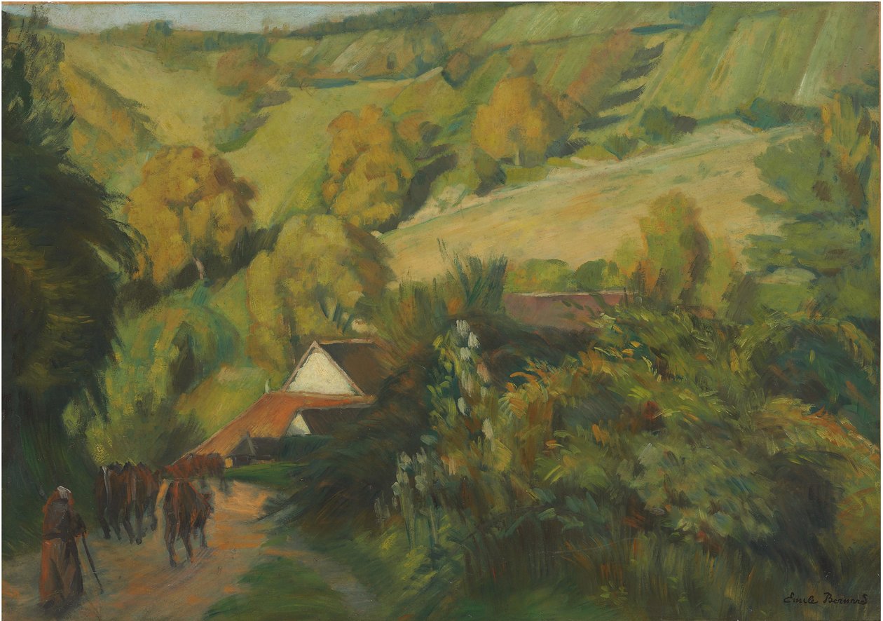Nedstigningen till Molosmes, 1907 av Emile Bernard