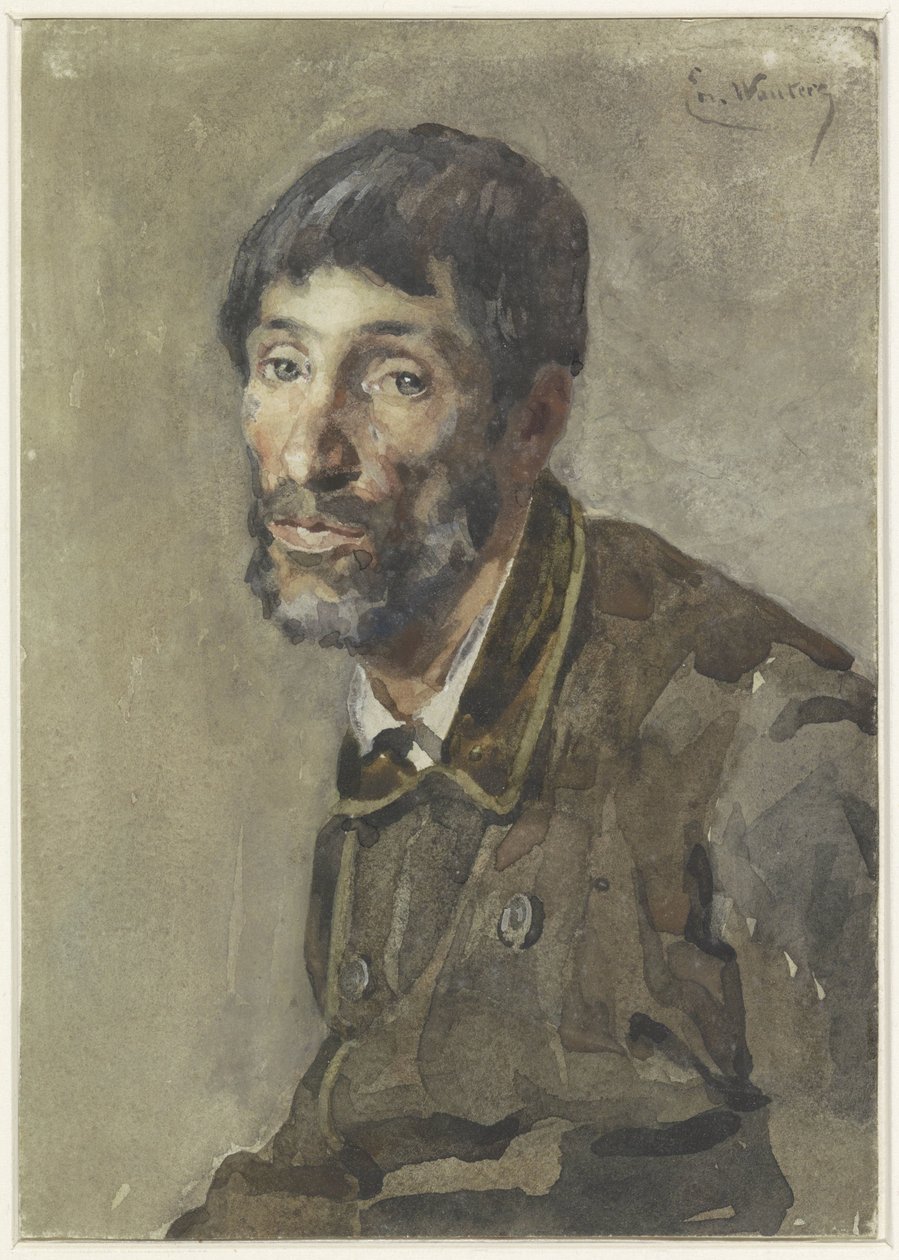Porträtt av en man av Emile Charles Wauters