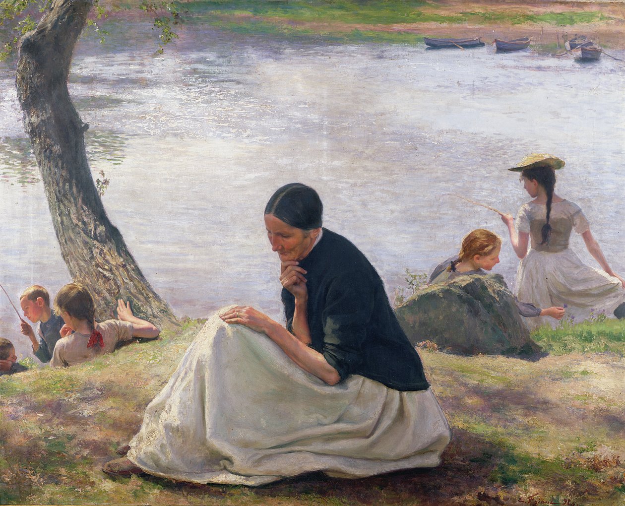 Souvenir, 1891 av Emile Friant