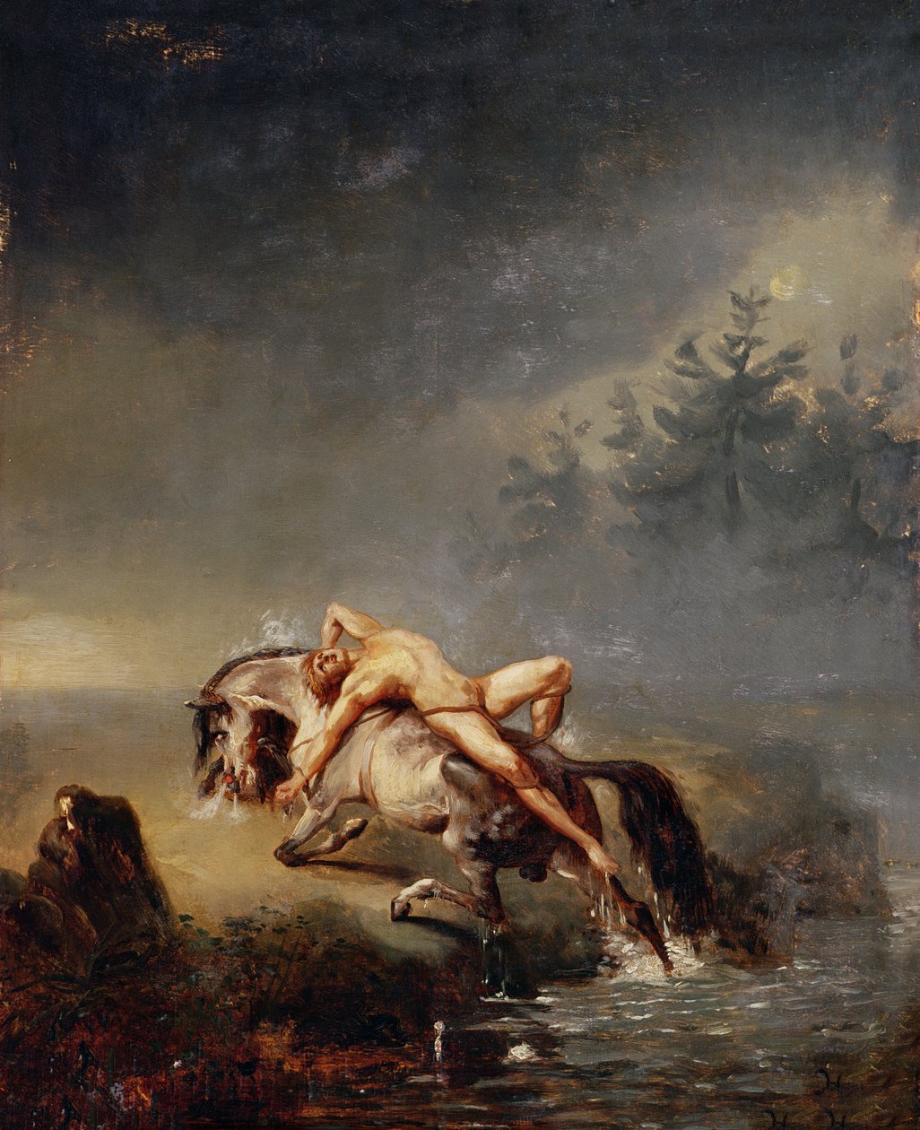 Mazeppa av Emile Jean Horace Vernet