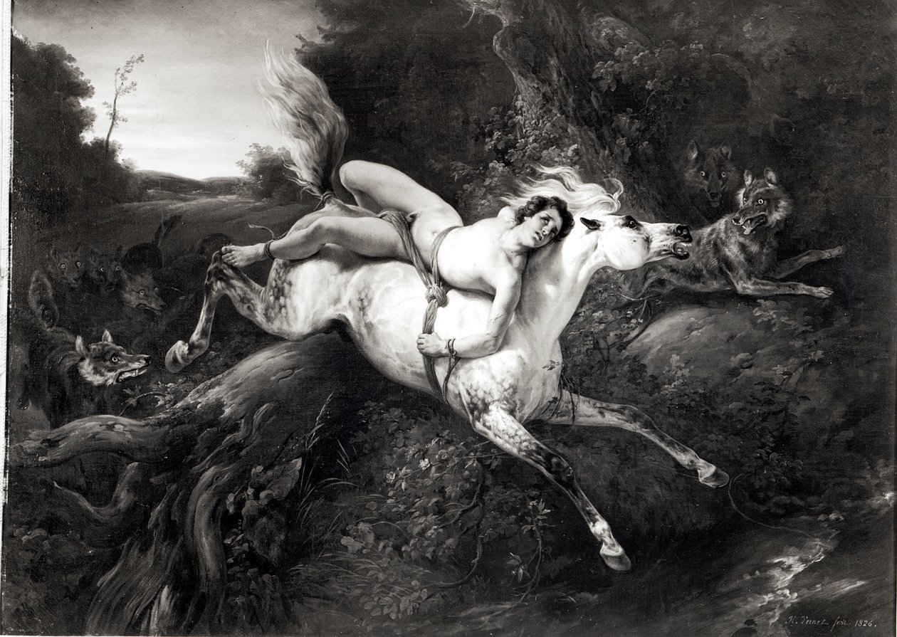 Mazeppa, 1826 av Emile Jean Horace Vernet