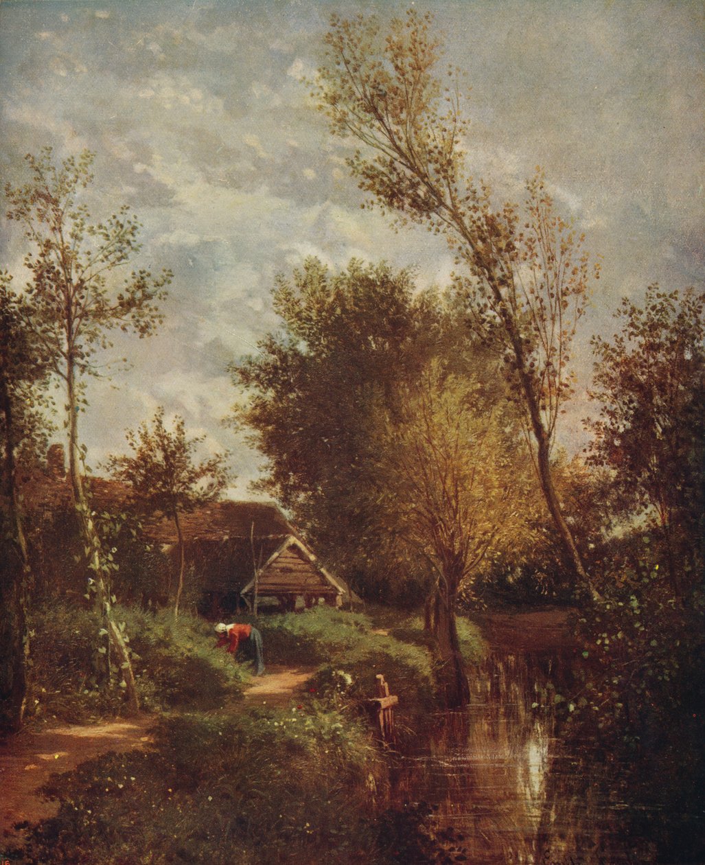 Ecouen, 1858, c1915 av Emile Lambinet