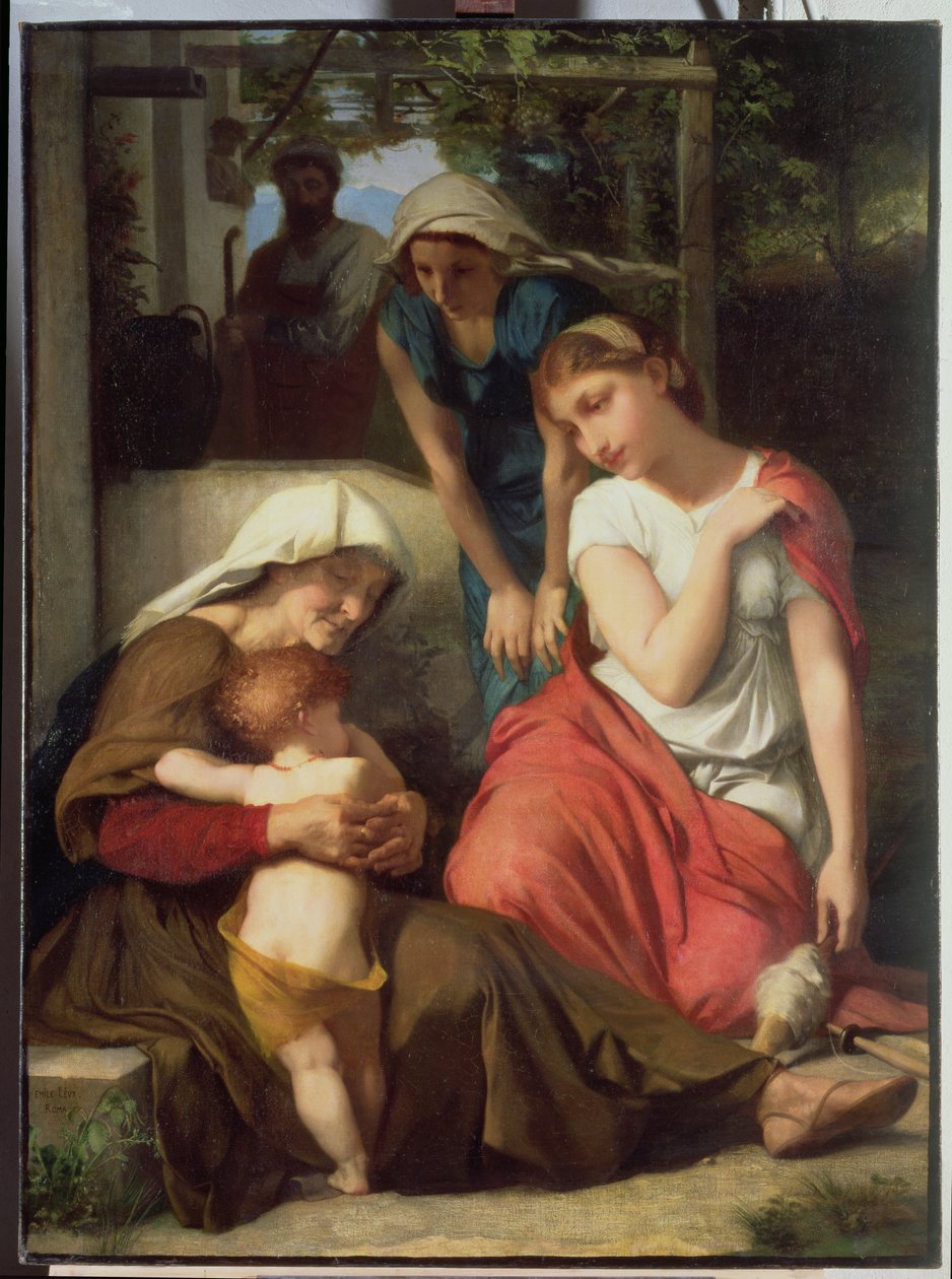 Ruth och Naomi, 1859 av Emile Levy