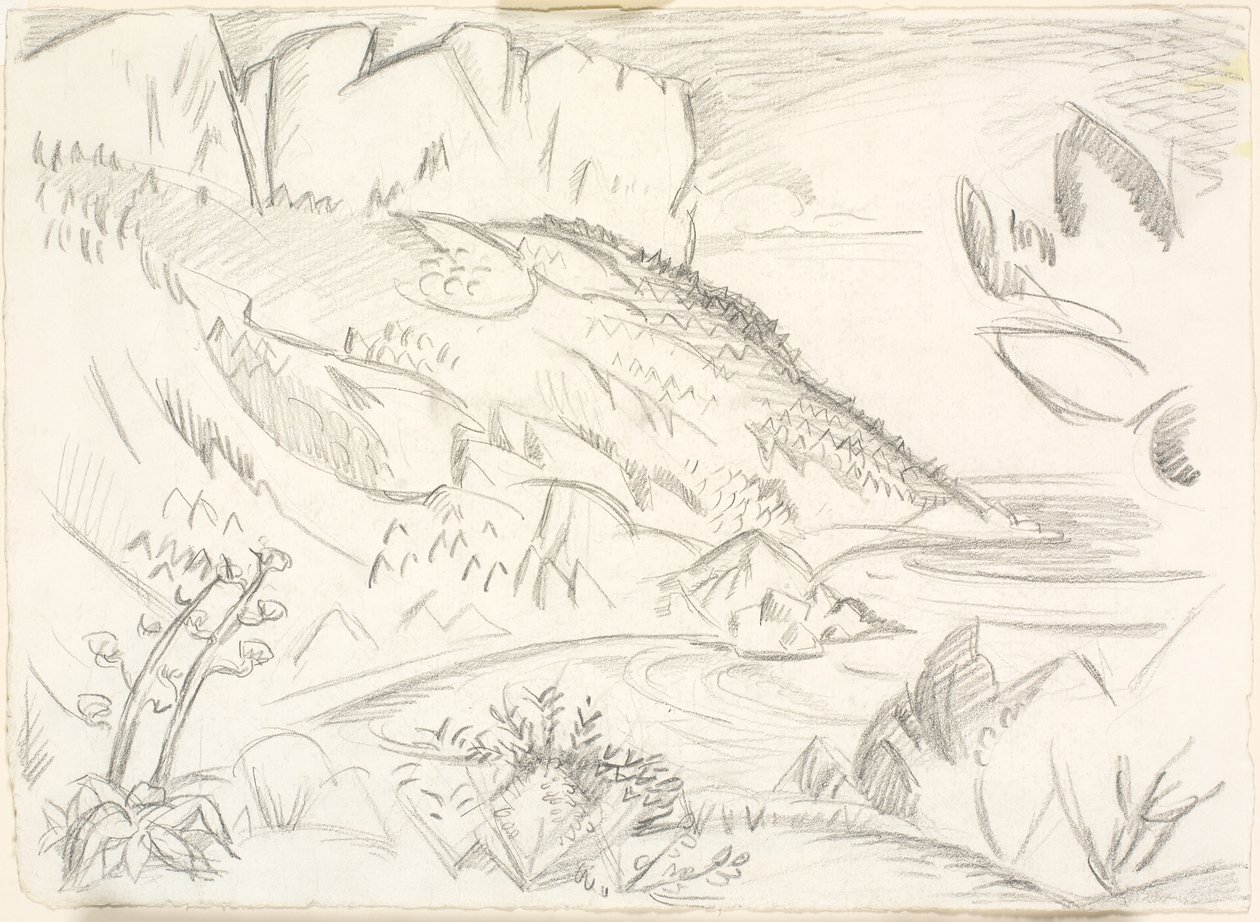 Cap Canaille vid Cassis. av Emile Othon Friesz
