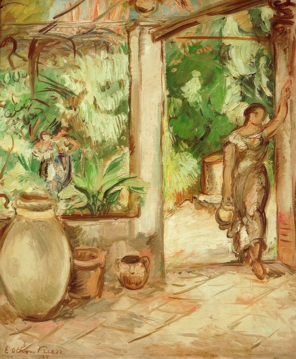 Kvinna med mugg av Emile Othon Friesz