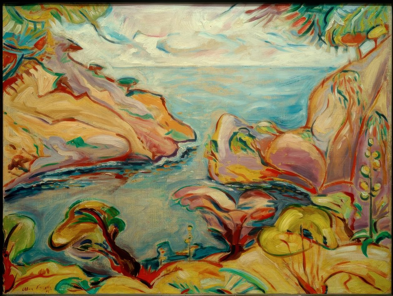 Calanque du Mugel i La Ciotat av Emile Othon Friesz