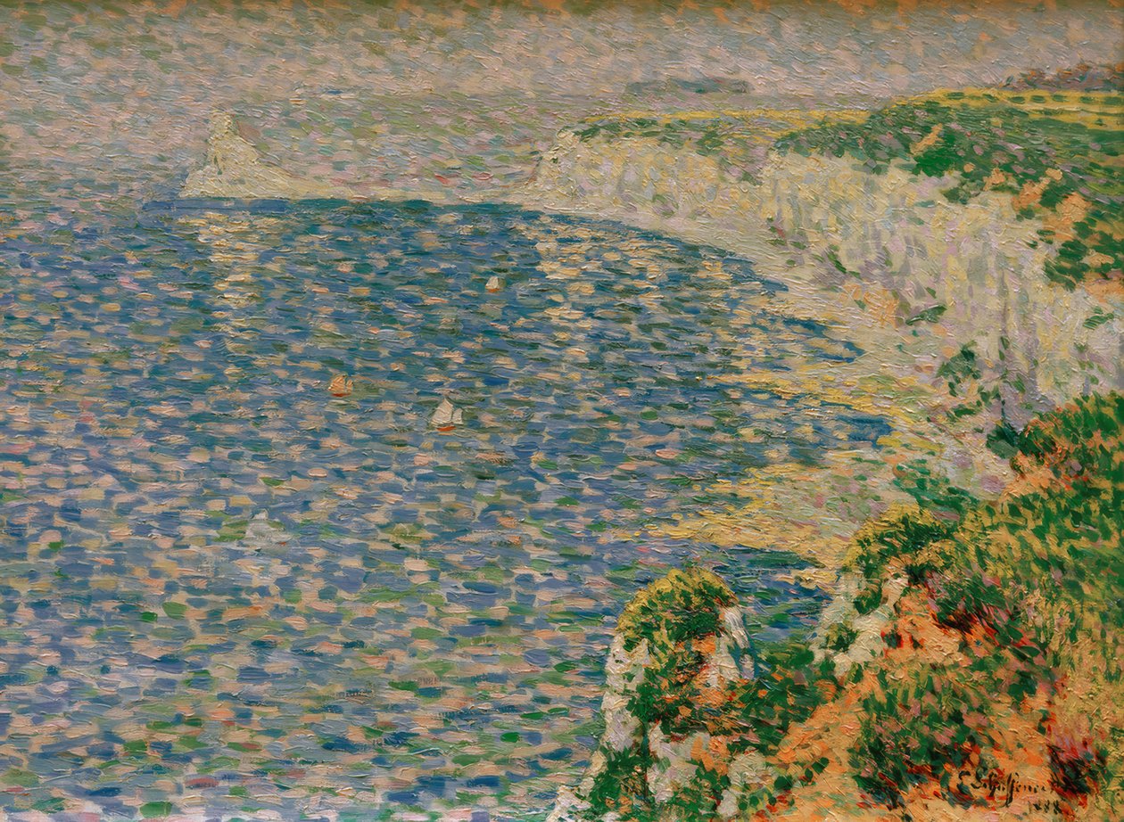 Utsikt över klipporna vid Étretat av Emile Schuffenecker